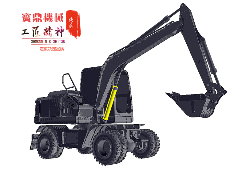 寶鼎輪式挖掘機品牌BD80W輪式挖掘機