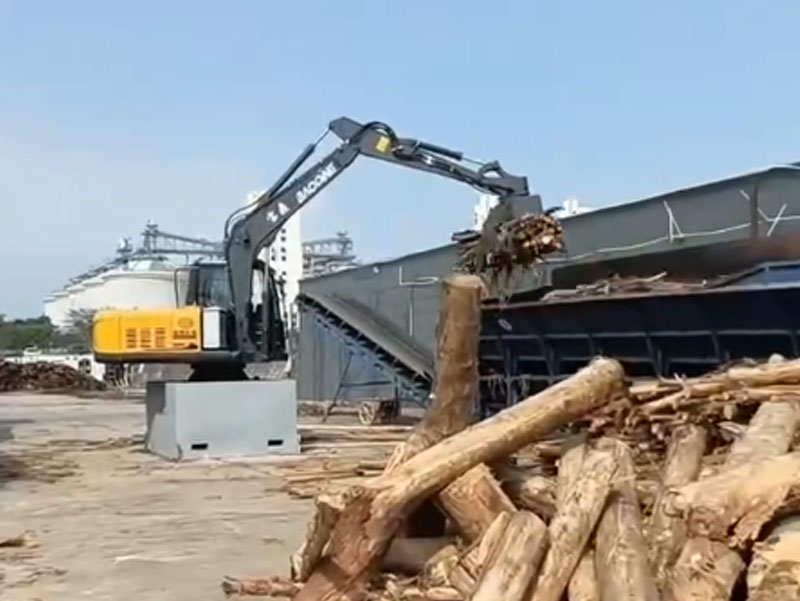 寶鼎固定式電動抓木機
