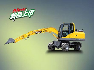 寶鼎推出B80W新款輪胎式挖掘機