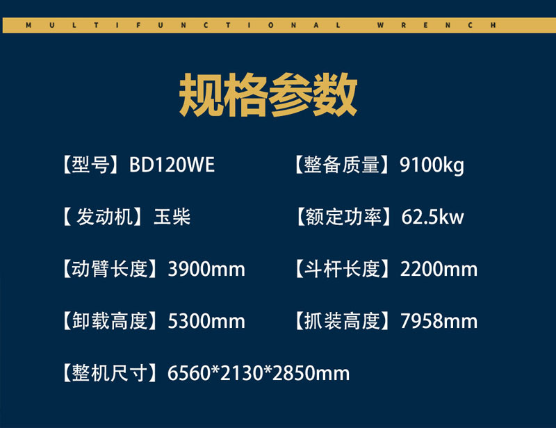 寶鼎BD120WE輪式抓木機(jī)