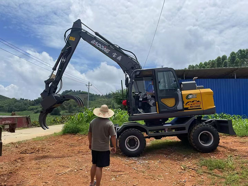 物流快，效率高，寶鼎120WD助力廠區木材作業